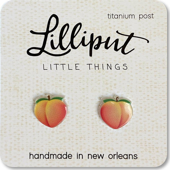 Peach Emoji Earrings