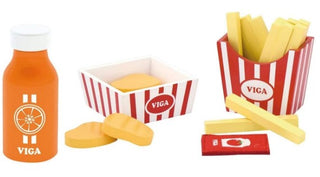 Nuggets & Fries Wooden Playset