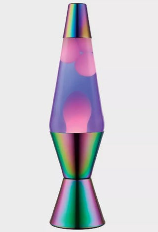 14.5" Lava Lamp: Oil Slick Blue/Clear