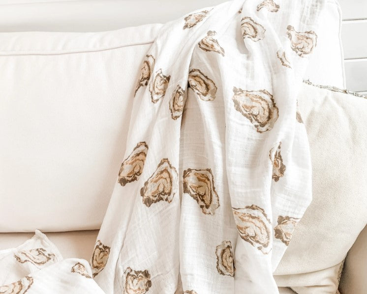 Swaddle Blanket: Oyster - 0