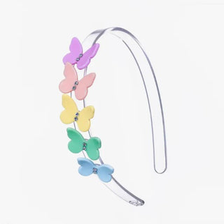 Headband: Pastel Multi Butterfly