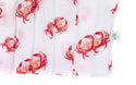 Swaddle Blanket: Pink Crab