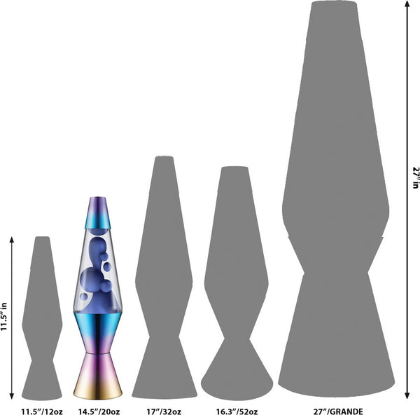 14.5'' LAVA® Lamp Oil Slick/Blue/Clear