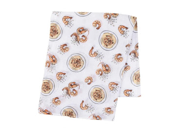 Swaddle Blanket: Shrimp & Grits - 0