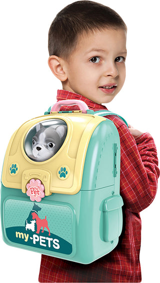 Pet Groomer's Backpack Playset