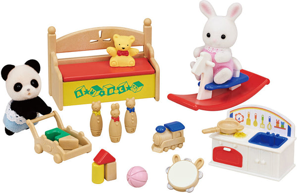 Calico Critters Baby's Toy Box - Snow Rabbit & Panda