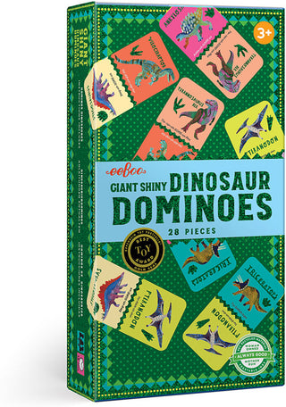 eeBoo Giant Shiny Dinosaur Dominoes