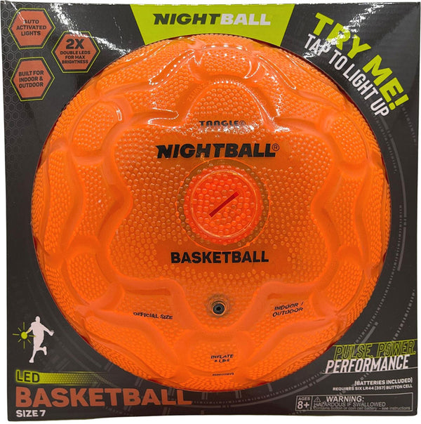 Tangle LED NightBall Basketball - Orange