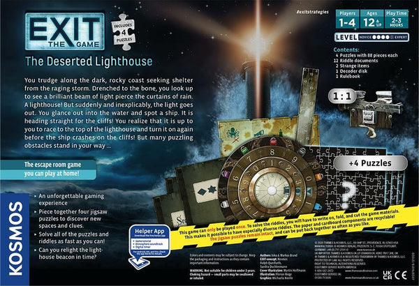 Exit: The Deserted Lighthouse (with Jigsaw Puzzle)
