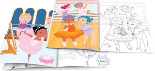 Dry Erase Coloring Book - Pretty Ballerinas