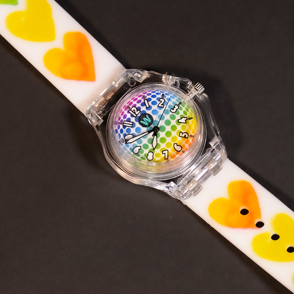 Watercolor Hearts - Light Up Watch - Watchitude Glow