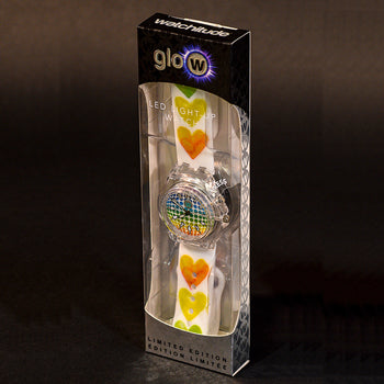 Watercolor Hearts - Light Up Watch - Watchitude Glow