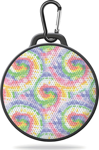 Tropical Tie Dye - Jammed 2 Go by Watchitude - Round Bluetooth Speaker