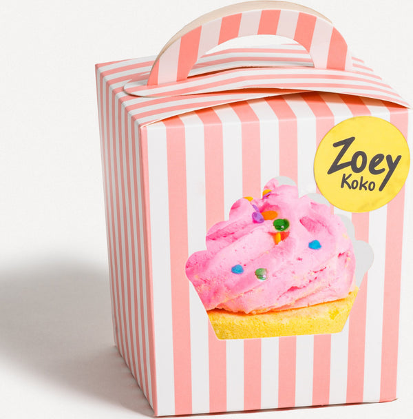 Birthday Cupcake Bath Bomb with Bubble Bar Frosting
