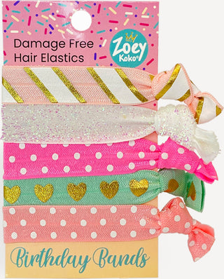 Birthday Damage Free Hair Ties